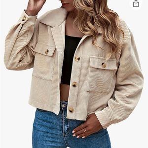 Cropped corduroy jacket xs